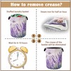 Laundry Hamper,Purple Lavender Laundry Basket,Butterfly Waterproof Oxford Cloth Storage Basket