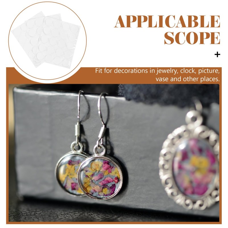 Garneck Pack of 3 Resin Cabochons Time Stickers Resin Sticker