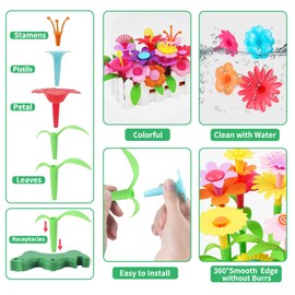 CENOVE Toddler Toys for 3 4 5 6 Years Old Boys Girls,Upgrade DIY Building Blocks Stacking Toy,STEM Educational Brain Development Preschool Kindergarten Toy with Storage Box