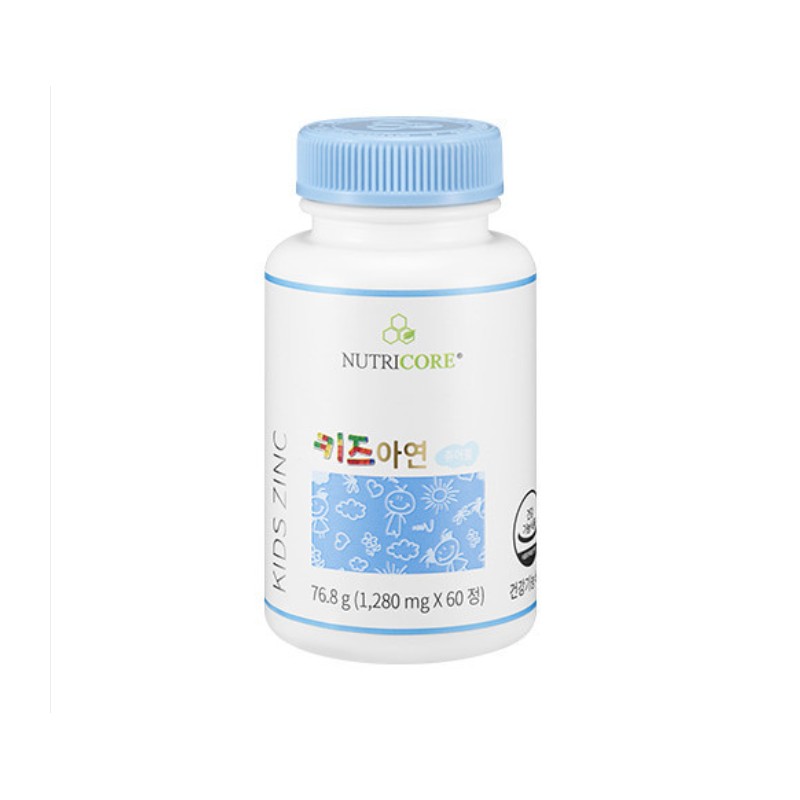 Nutricore Kids Zinc Chewables 60 tablets / 뉴트리코어 키즈 아연