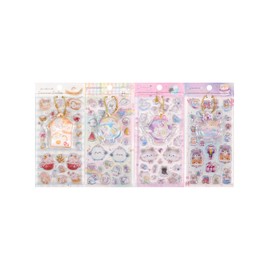 KRGNPLE Marshmallow Stickers, Squishy, Cute, Squishy, 3D, 2 Sheets, Foam Cotton Material, for Sticker Notebooks, DIY Notebook, Smartphone Decoration, Easy Removal, Durable, Tear-resistant, Gift