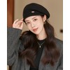 kanaelun Women's Hat, Beret, One Size, No Brim, Plain, Basic,
