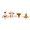 10 Sets Solid Brass Button Stud Screw Nail Screwback for