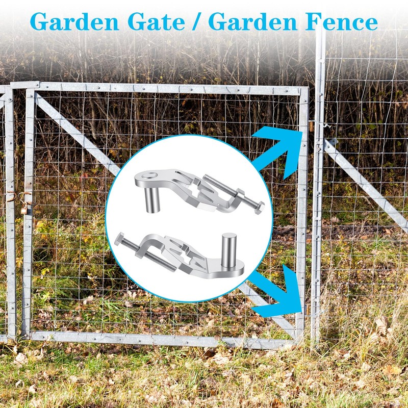 Afcabakila T-Post Gate Hinge Pins, Heavy Duty Gate Hanger,5/8 Inch,