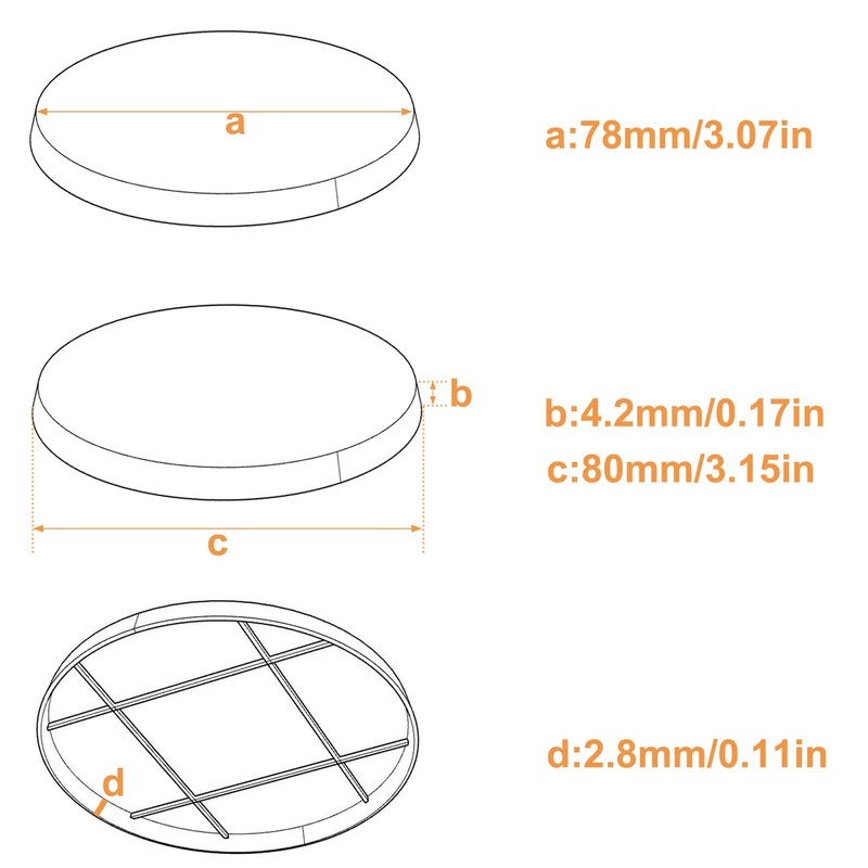 10 pcs 80mm Base Round Model Base Can be used