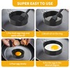 YKUKIZEE 6 Pack Egg Rings for Frying 3.5 Inch, Round