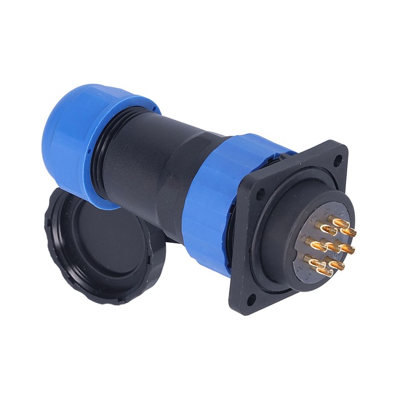 IP68 Waterproof Power Connector Male Female Square 4 Hole Aviation