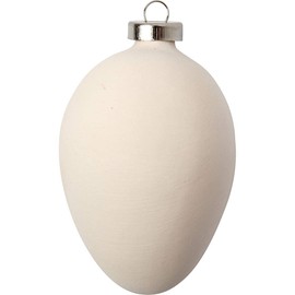 Creativ Company 50515 Specific Christmas Ornament Metal, Terracotta White 12pieza (S) Christmas – Christmas Decorations (Specific Christmas Ornament, Metal, Terracotta, White, 12 pc (S), 60 mm)