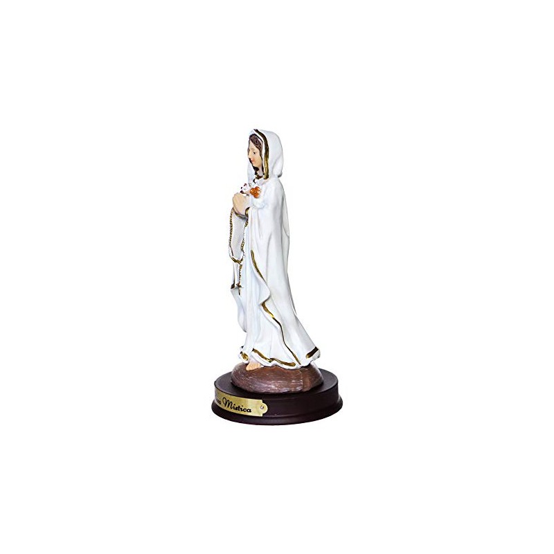 Casa Cristo Rey Escultura Virgen Rosa Mística elaborada en Resina,