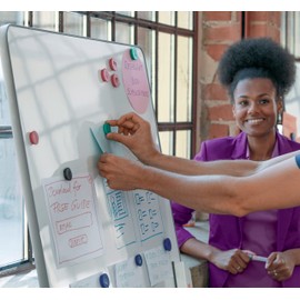 Nobo Magnetic Whiteboard Magnets, 13 mm, Pack of 10, Coloured, 1915286