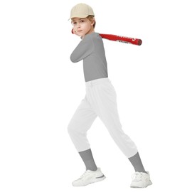 QBK 2T/3T/4T/5T to Youth Toddler Boys Knicker Baseball Pants Girl Softball Pants Kids Tee Ball Pants (White 2T)