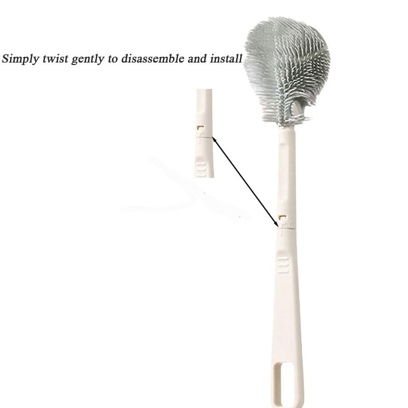 Silicone Bottle Brush, Cup Brush. Detachable Brush Head Handle, Perfect