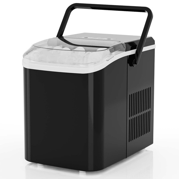 Sweetcrispy Countertop Ice Maker Machine, Portable Self-Cleaning Ice Machine with