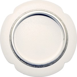 Fusuma Handle Pull, 1 Piece, Flower Shape, White, Base Dimensions: 1.2 inches (30 mm), Round Sliding Door Pull, Japanese Modern, Western-style [Easy to Install, Nail Attachment]