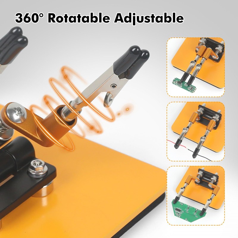 NOEVSBIG Magnetic Helping Hands Soldering Station with a 3.9 x