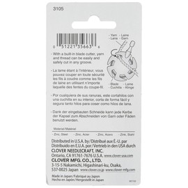 Clover 3105 Yarn Cutter Pendant, Antique Gold