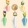 Cute Mini Vase Magnets for Fridge – 5 Pcs Tiny