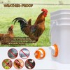 DSTANA DSTANA DIY Chicken Feeder No Waste 8 Ports Automatic