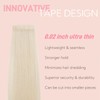 FUOTONBUTY Tape Extensions, Real Hair, Double Stitched, Tape-In Extensions, Real