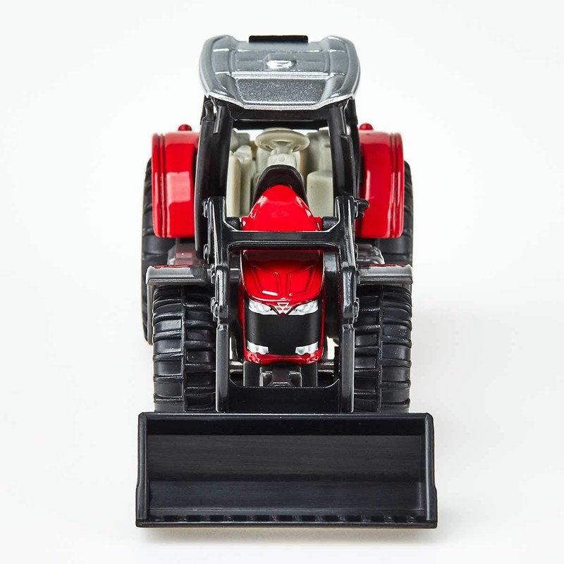 siku 1484, Massey-Ferguson with Front Loader, Metal/Plastic, Red/Black, Movable front