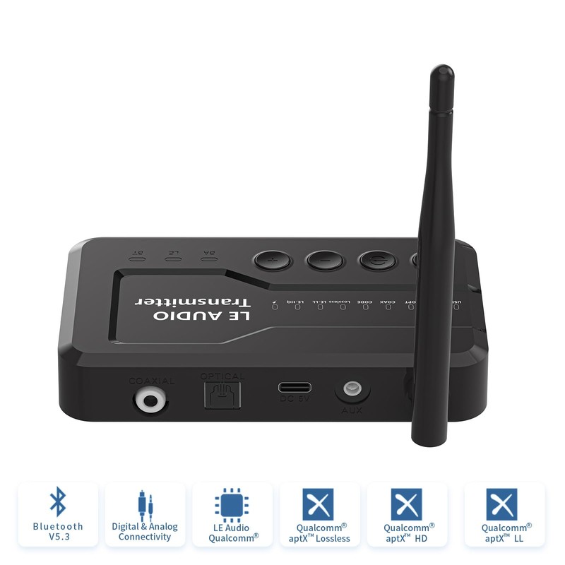 eppfun 24bit/48kHz HiFi Sound Quality Wireless Audio Transmitter Receiver (Transmitter