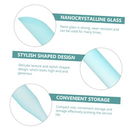 Healeved 2pcs Stylish Nail Files Manicure Tools for Polishing Repairing Nails Cylindrical Design Safe for Professional Home Use