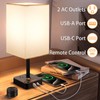 COZOO Bedroom Table Lamp with Remote Operation Control,Dimmable Bedside Table