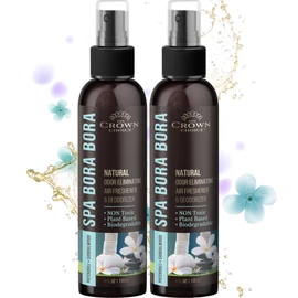 Natural Air Freshener Spray for Long Lasting Freshness-Patchouli Sandalwood Non-Toxic Deodorizer & Odor Eliminator for Home,Laundry,Toilet,Lounge,Cabinet, Fabric; Safe for Kids & Pets - 2 PK 4 Oz each