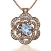 PASADAZ Certified Moissanite pendant necklace jewelry for women, Engraved Heart