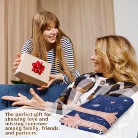 Craftique Get Well Soon Gifts for Women Men, Healing Blanket with Letter Print, Thinking of You Gifts, Birthday Gifts for Friends, Sister, Daughter, Flannel Throw Blankets 50'' x 60''