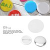100 Sets Pin Back Button Parts Round Shape Metal Back