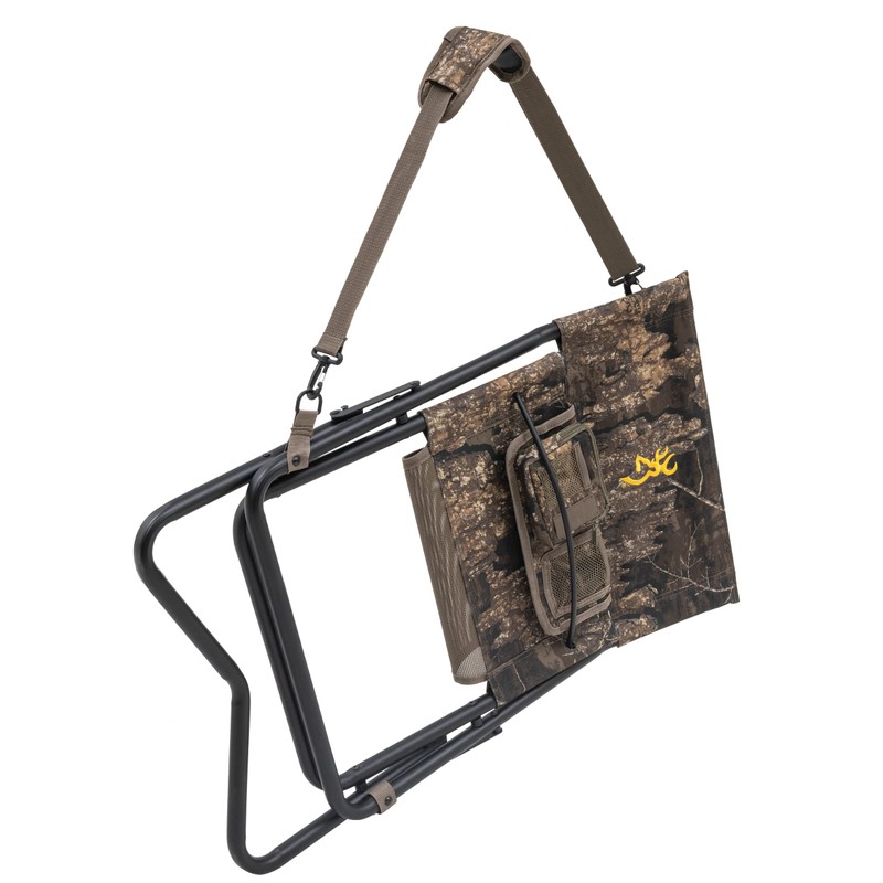 Browning Low-Profile Woodland Hunting Chair with Flat-Folding Design, Durable Steel
