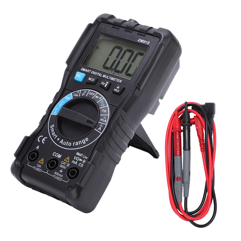 DM91S Manual Auto Ranging Digital Multimeter Multifunctional High Accuracy Mini