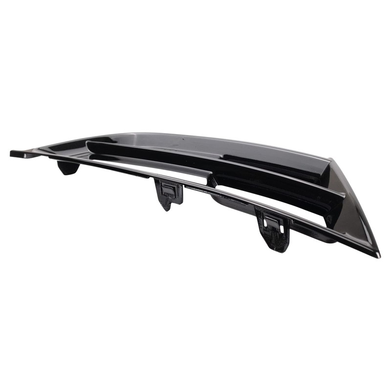 TRQ Front Left Fog Light Hole Cover Black Drivers Side