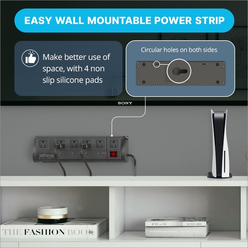 Smart Plug Power Strip, 4 Individually Controlled Smart Outlets and