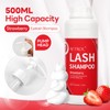 ACTROL Lash Shampoo Strawberry 500ml Eyelash Shampoo Lash Wash Shampoo