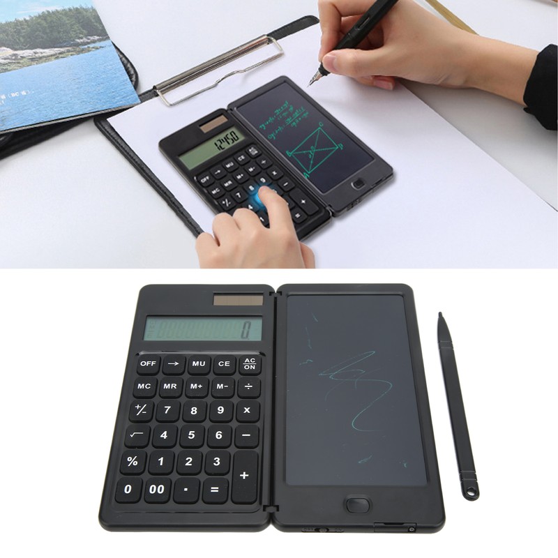 Calculator Notepad 10 Digit Display Dual Power Drive 128g Multifunction