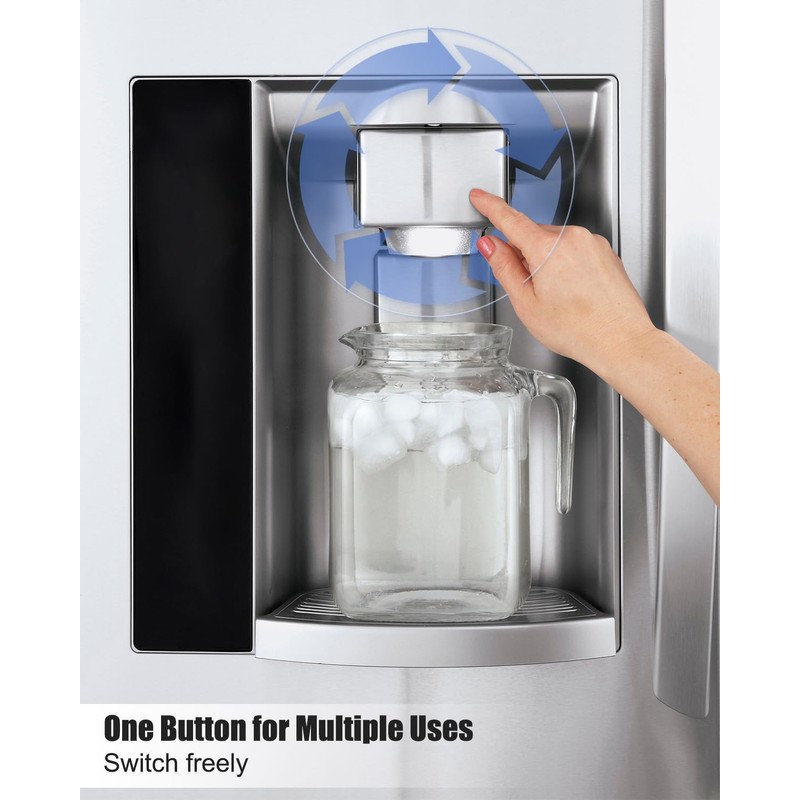 ABH74219603 Water Button Compatible with LG Kenmore Sears Refrigerator, Replaces