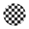 Bulletgxll Checkerboard Round Placemats Set of 6 Washable Table Mats