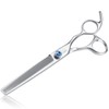 JASON 7" 50 Teeth Thinning Dog Grooming Blending Scissor, Ergonomic