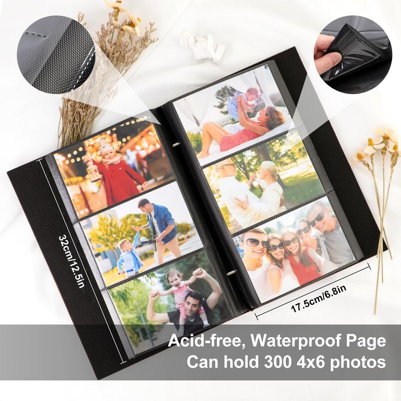 Lanpn Photo album, 10 x 15, 300 compartments, linen, horizontal,
