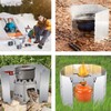 Pack of 10 foldable aluminium wind protection, aluminium wind protection,