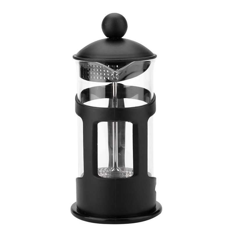 Portable Stainless Steel Glass Cafetiere French Press Maker Home Office