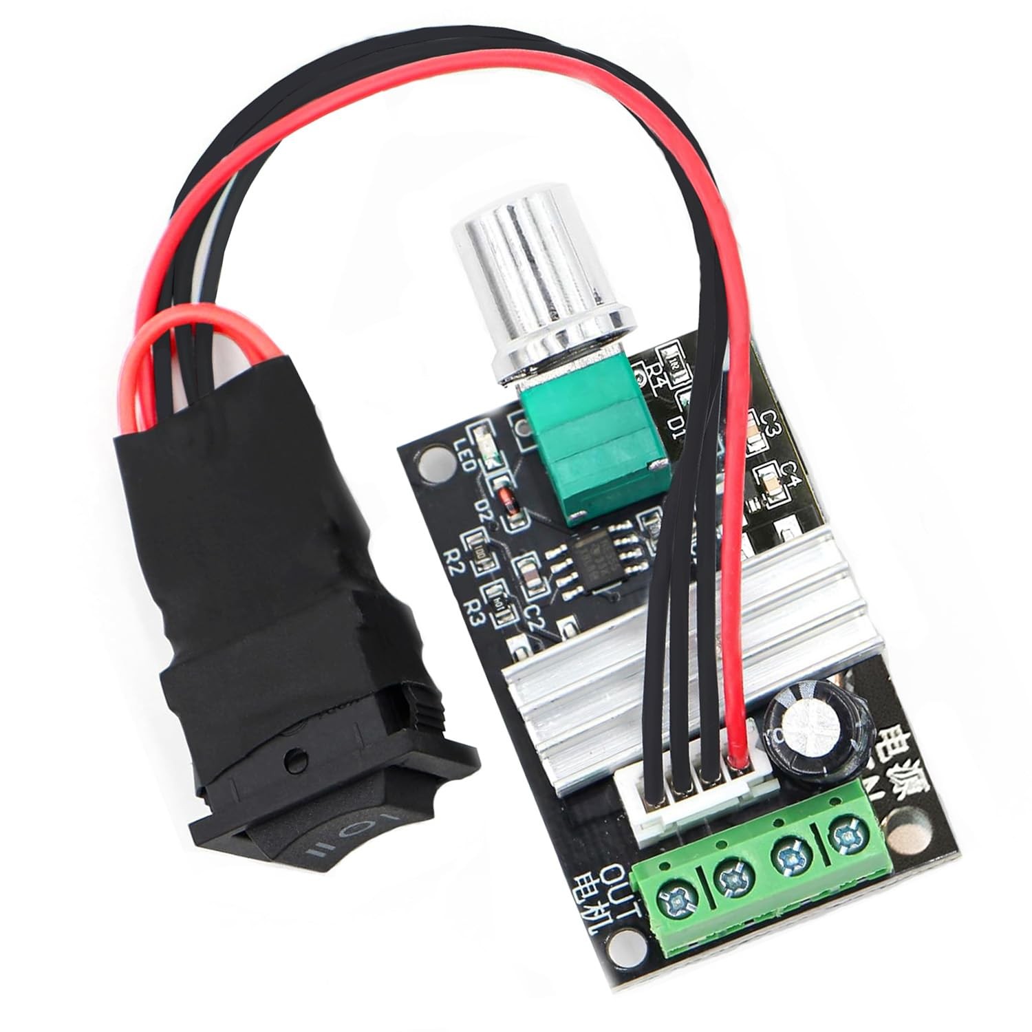 NEWNEWLIU DC Motor Speed Controller,6V/12V/24V/28V/3A/80W Motor Speed ...