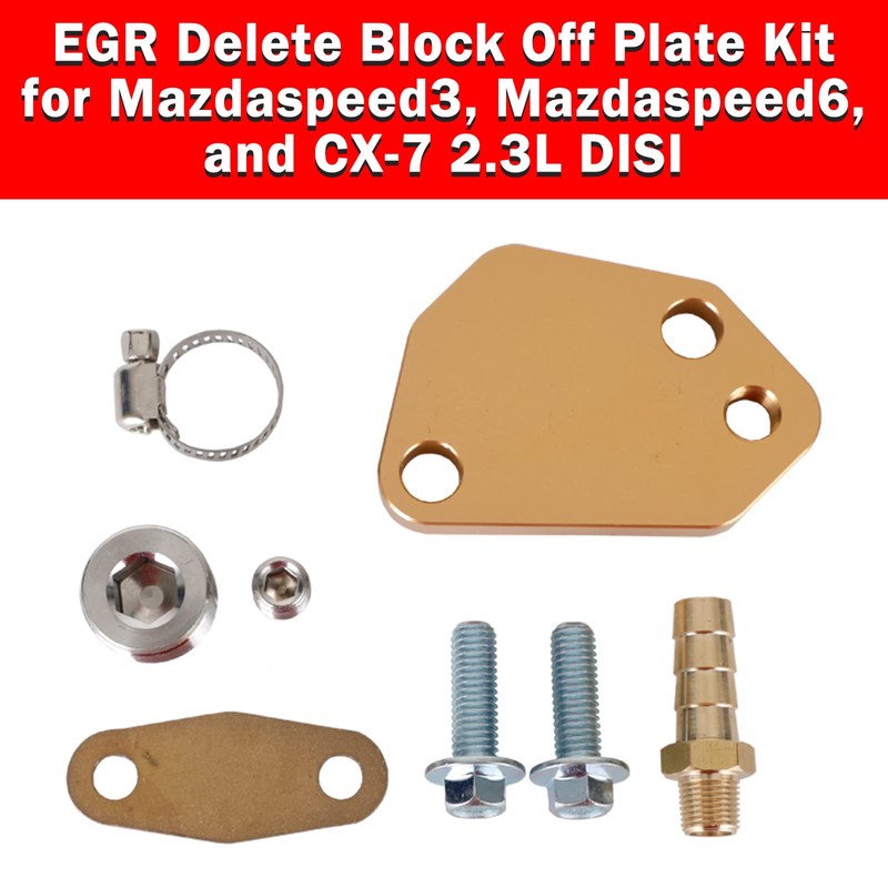 Areyourshop EGR Delete Plate Kit for Ma-zda3 for Ma-zda6 CX-7
