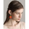 Heart Earrings for Women Valentines Earrings Red Heart Dangle Earrings