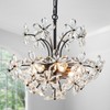 WUZUPS Crystal Chandelier Pendant Flushmount Ceiling Light Modern Lighting Fixture