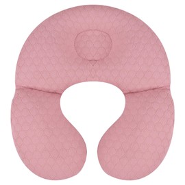 KAKIBLIN Baby Travel Pillow,Upgraded Baby Neck Pillows for Car Seat,Baby Support Pillow,Infant Neck Pillow for Toddler Head and Neck,Newborn Head Support for Car Seat,Pushchair (Pink)