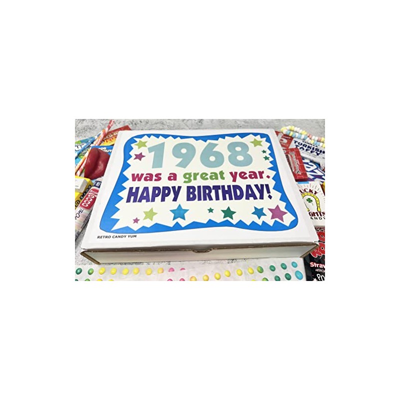 RETRO CANDY YUM ~ 1968 57th Birthday Gift Box Nostalgic