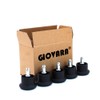 GIOVARA Pack of 5 Glide Castors for Office Chair Wheel